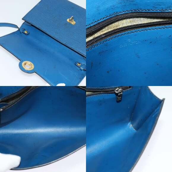LOUIS VUITTON Epi Pochette Arche Shoulder Bag Blue M52575 - Picture 11 of 12